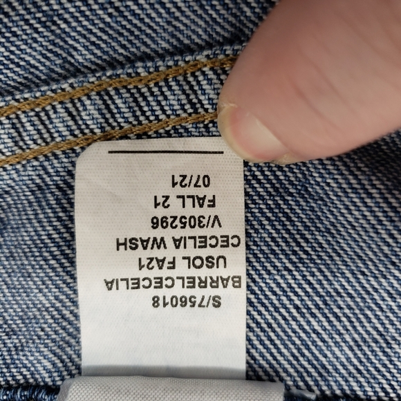 Banana Republic Women US 31 Short High Rise Barrel Fit Denim Blue Jeans med wash - Picture 6 of 11